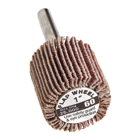 Forney Flap Wheel, Shank Mounted, 1 in x 1 in 60190